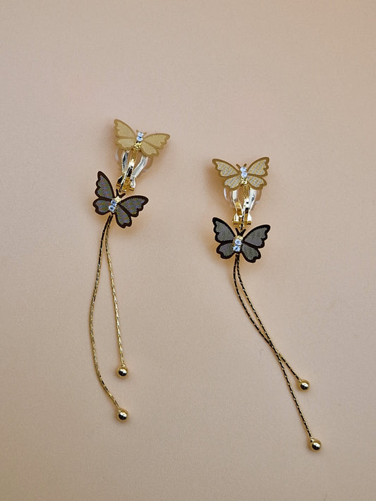Boucles d'Oreilles "Papillons Envolés"