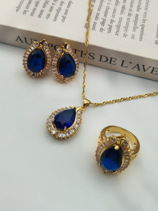 Parure Élégance Saphir