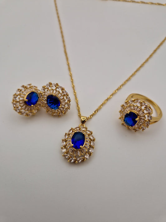 Parure Royale "Éclat Saphir"