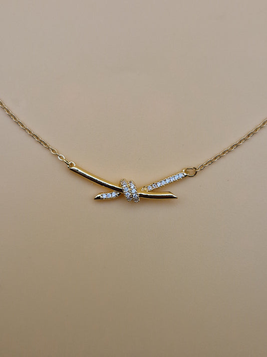 Collier Élégance Nœud d'Éclat