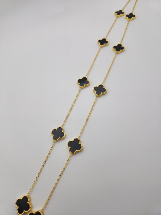 Collier Long "Noir Élégance" – VCA