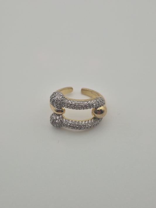 Bague Double Lien Brillant – Teffany