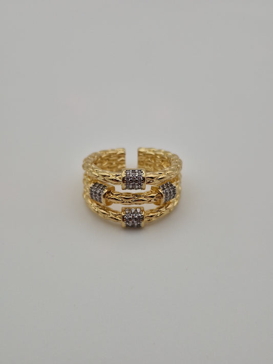 Bague Tressée "Éclat Royal"