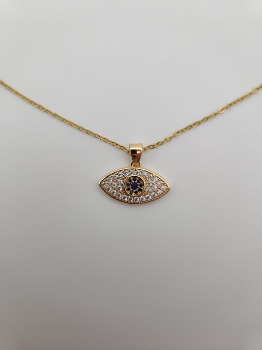 Collier " Oeil de Lumière" – Talisman Protecteur en Zircon