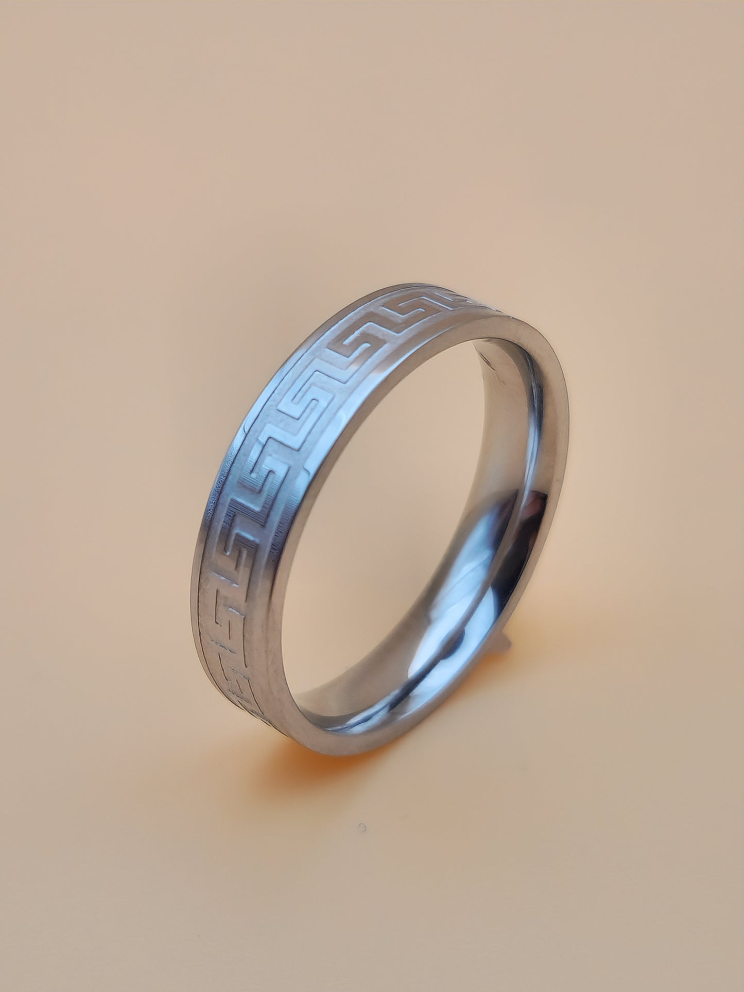 Bague Héritage Aztèque – Acier Inoxydable Gravé