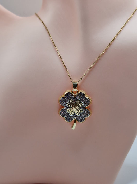 Collier Trèfle de Minuit