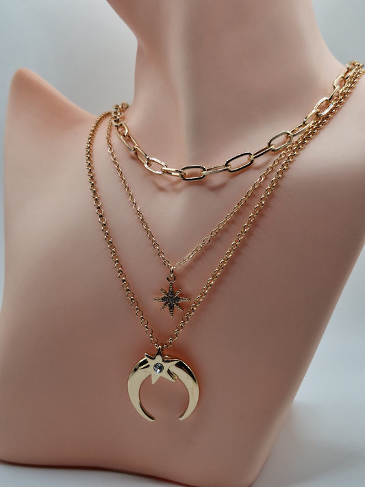 Collier "Lune Astrale"