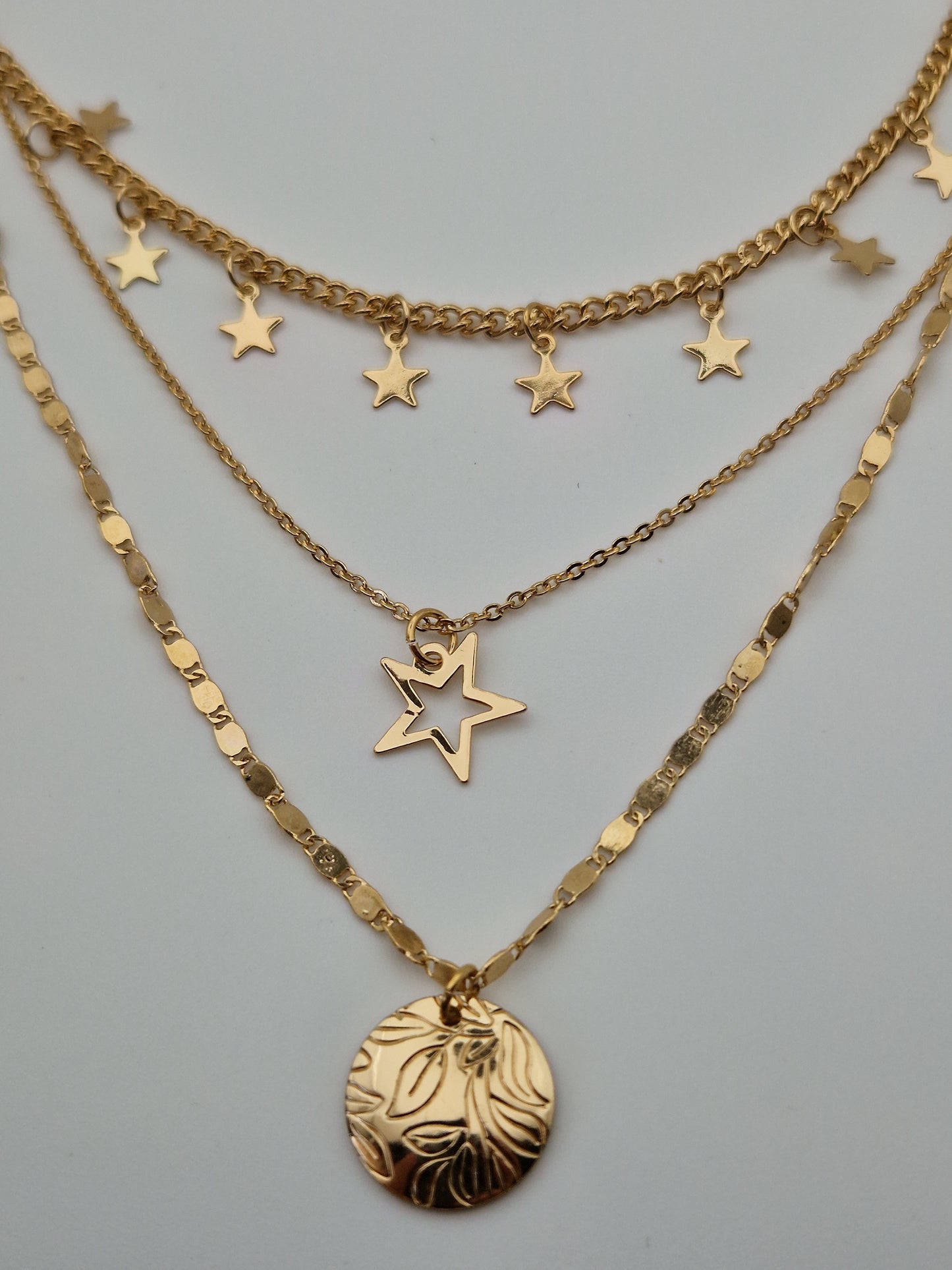 Collier "Galaxie Dorée"