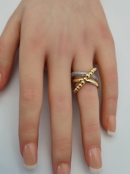 Bague Élégance Entrelacée