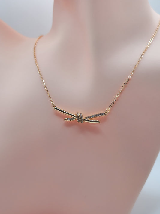 Collier Élégance Nœud d'Éclat