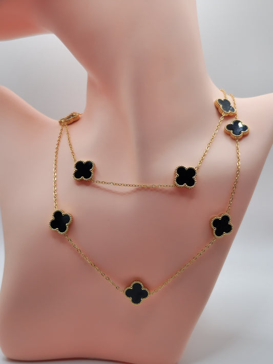 Collier Long "Noir Élégance" – VCA