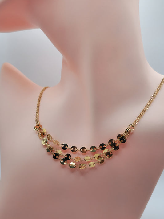 Collier "Lune Dorée"
