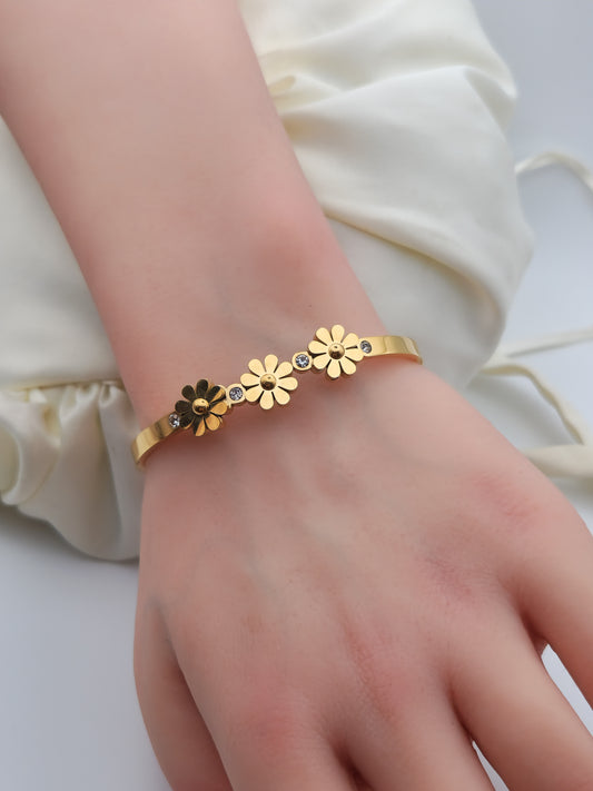 Bracelet "Fleur Dorée"