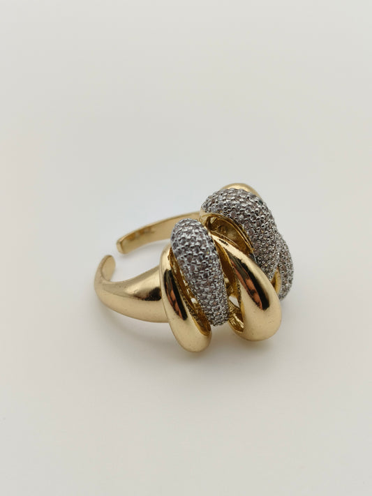 Bague Étreinte Dorée