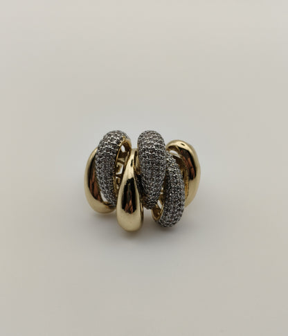 Bague Étreinte Dorée
