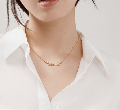 Collier Élégance Nœud d'Éclat